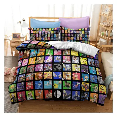 (Style 17, Double) Super smash bros Bedding Single Double King Duvet Cover