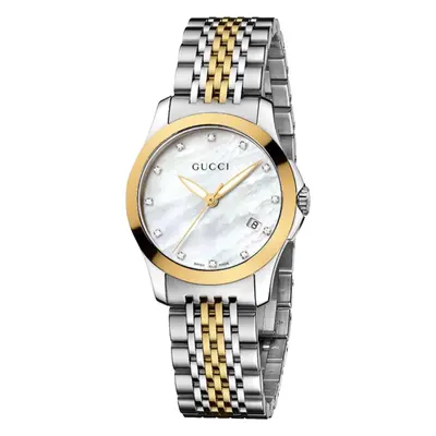 Gucci YA126513 G-Timeless Mother of Pearl Dial Ladies Watch