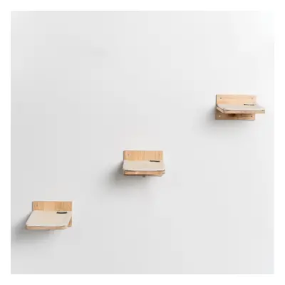 Cat Climbing Wall - Wall Steps - Set (Beige)