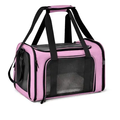 (pink, (43x28x28cm)) Cat Backpack Pet Carrier Dog Cat Travel Bag Airline Approved Transport Hand