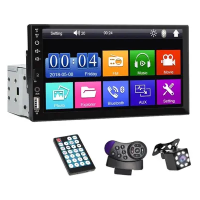 (Type 3+Control and Camera) Car Radio Din Mp5 Player Inch Touch Screen Multimedia Fm Aux Input B