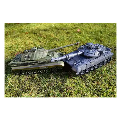 Large Interactive German RC Twin Battle Tank Radio Remote Control Tank