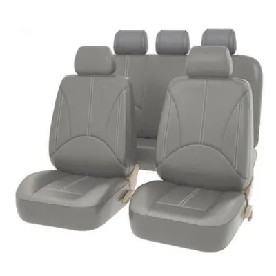 (grey, seats) Pu Leather Universal Breathable Car Seat Cushion Cover Car Seat Waterproof Protect