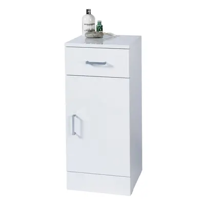 Arezzo Freestanding White Gloss Bathroom Cabinet Cupboard