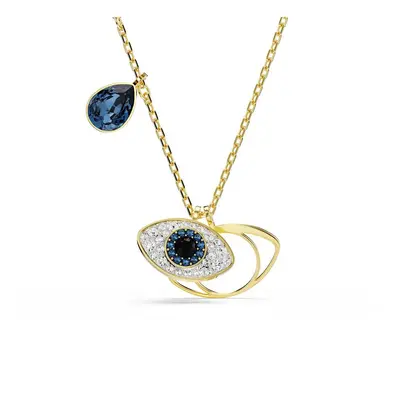 Symbolica Gold-tone Platted Blue Evil Eye Pendant