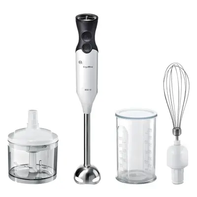 (White/Anthracite) Hand blender with mini chopper, blending, speeds