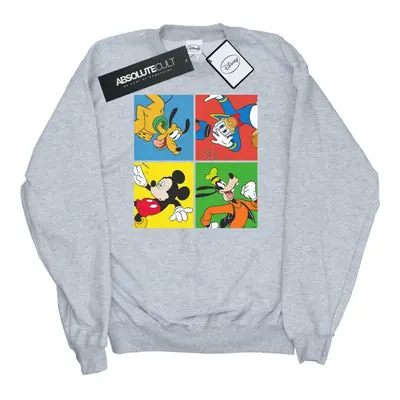 (L, Sports Grey) Disney Mens Mickey Mouse Friends Sweatshirt