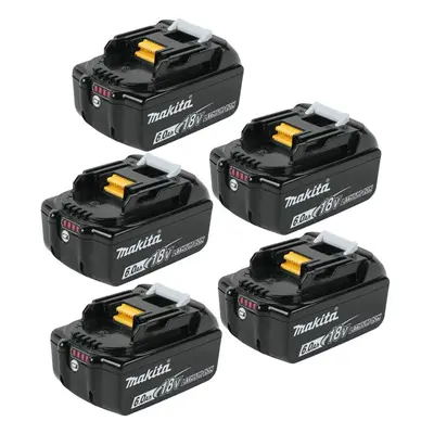 5x Genuine Makita 18V 6.0Ah Li-Ion LXT Battery BL1860 6AH New Star Battery