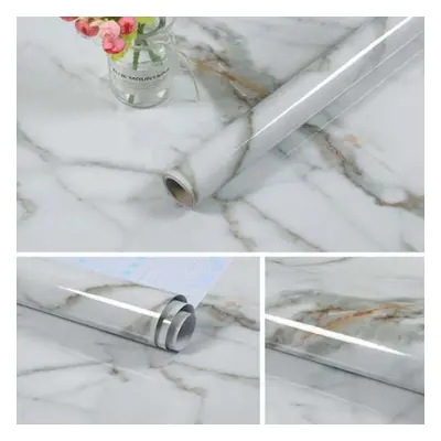 (khaki, 60CM *10M) 60cm * 1m-60cm * 10m Marble Waterproof And Oil-proof Self-adhesive Kitchen Wa