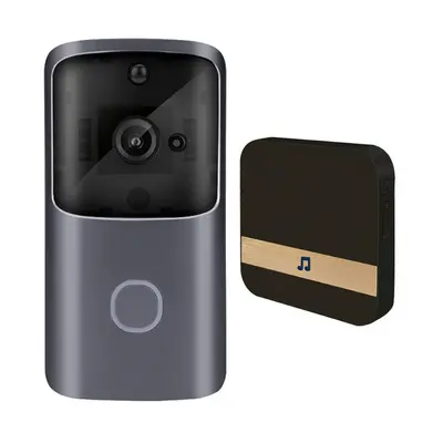 Wireless WiFi Video Doorbell 2-Way Talk Chime Security Camera 720P EU Black