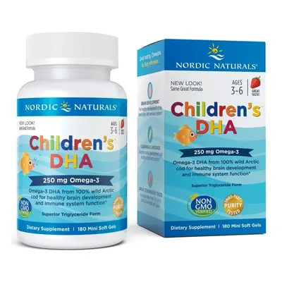 Nordic Naturals Children's DHA, 250mg, Strawberry, softgels