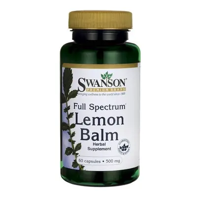 Swanson Full Spectrum Lemon Balm, 500mg - caps