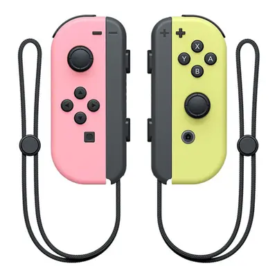 (Pink Yellow) Wireless Joy Pair Controller Compatible For Switch, OLED, Lite Gamepad Joystick Re