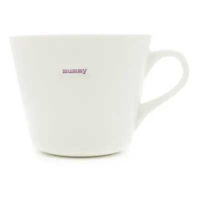 Keith Brymer Jones Word Range 'mummy' Bucket Mug, 0.35L - White