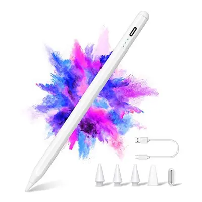 Stylus Pen for Apple iPad(2018-2022) with Led Indicators, Palm Rejection Tilt Sensitive Active P