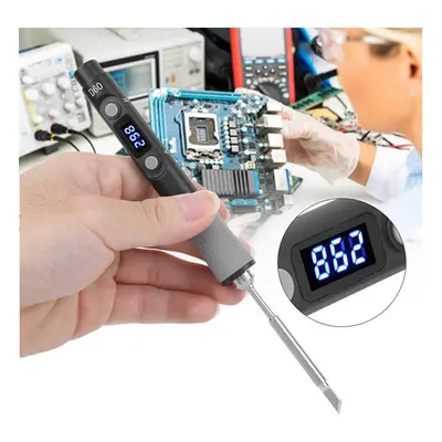 60W Digital Soldering Iron Station DC12-24V Type-C Interface Adjustable Temperature