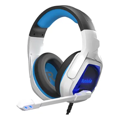 Gaming Headset Virtual 7.1 Sound Effect USB Interface Omnidirectional Flexible Microphone for PS