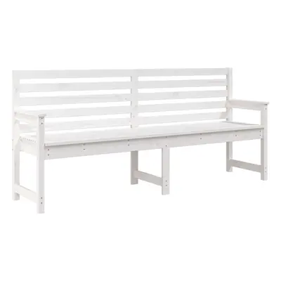 (white pine, 203.5 x x 91.5 cm) vidaXL Garden Bench Outdoor Picnic Bench Camping Wooden Bench So