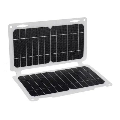 30W 12V Portable Solar Panel Folding Power Bank Outdoor Camping Cycling Hiking