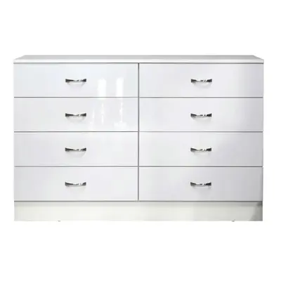 (8 Drawer) Chiswick Chest of Drawers in Gloss White