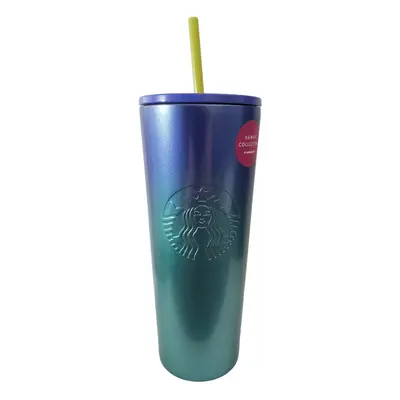 Starbucks Hawaii Collection 24oz Stainless Steel Blue Ombre Tropical C