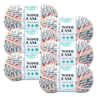 Lion Brand WoolEase Thick Quick Yarn 6PkHudson Bay Pack