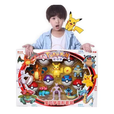 Pokemon Ball Variant Toys Model Pikachu Jenny Turtle Pocket Monsters Pokemones Action Figure Toy