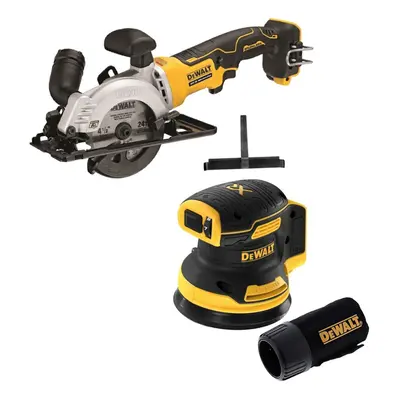 DeWalt DCS571N 18v Brushless XR 115mm Circular Saw & DCW210N Orbital Sander