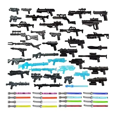 TopBrixx Custom Minifigures Weapon Set, Pcs Custom Weapon Set for Starwars Soldier Minifigures, 