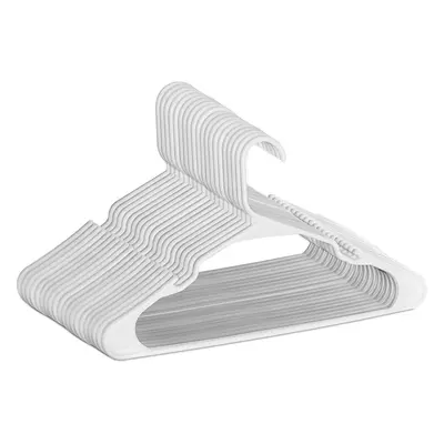 Utopia Home Pack of Plastic Hangers - Durable & Slim - White