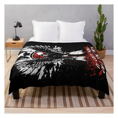 Fleece Throw Blanket The Crow for Sofa Couch Kids x Inches