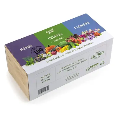 GYO Seed Box Varieties of Vegetable, Herb, Flower Gardening Kit