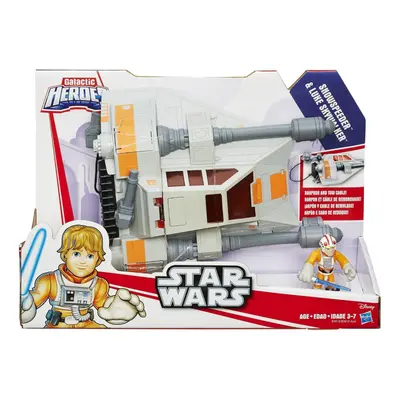 Star Wars B3813 - Galactic Heroes Jedi Force - Snowspeeder Vehicle with Luke Skywalker Figure