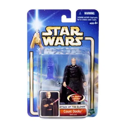 Star Wars Attack of the Clones Count Dooku Dark Lord 3.75 Inch Action Figure