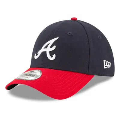 New Era MLB The League 9FORTY Adjustable Hat Cap One Size Fits All Atlanta Braves Navy Red