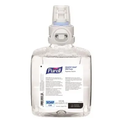 1200 ml Purell Fragrance-Free Mild Foam Healthy Hand Soap - Dispenser Refill - Case of