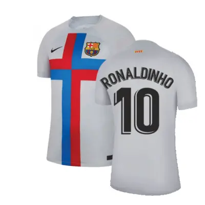 (L) Barcelona Third Shirt (RONALDINHO 10)