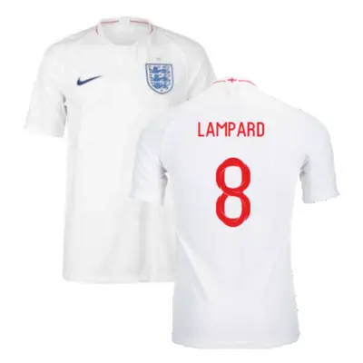 (S) England Authentic Home Shirt (Lampard 8)