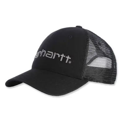 Carhartt Unisex, Canvas Mesh-Back Logo Graphic Cap, Black, One Size