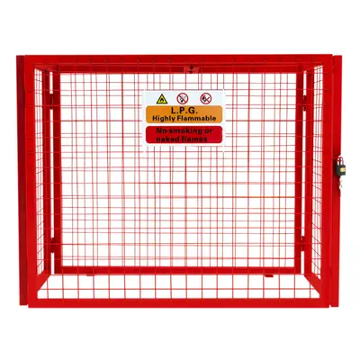 (92 x x 50) Red Mesh Gas Bottle Cage