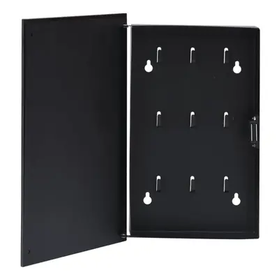 vidaXL Key Box with Magnetic Board Black key Storage Organisation Cabinet