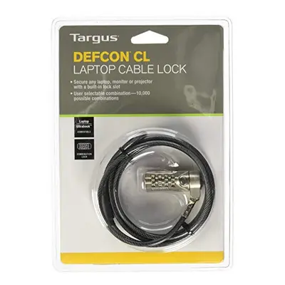 Targus DEFCON T-Lock Resettable Combo Cable Lock for Laptop Computer a