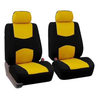 FH Group Front Set Flat Cloth Automotive Seat Covers -Universal Fit fo