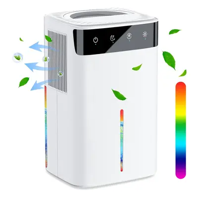 Saving Portable Small Dehumidifier with Auto Defrost Auto-Off Function&LED Lights,2 Working Mode