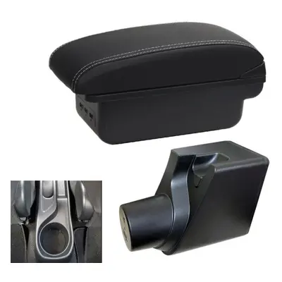 (black,white) For Toyota Yaris Hybrid Car Armrest Box Retrofit Parts Interior Details Storage Us