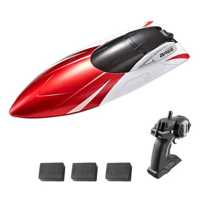 (red, battery) Remote Control Boat 2.4ghz Remote Control Ship Toy Gift For Kids Adults Boys With