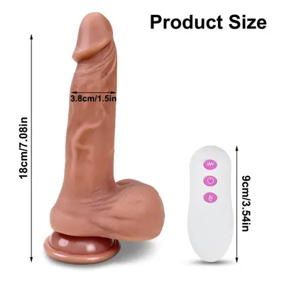 (as the picture, remote control) Female Remote Control Masturbation Dildo Electric Telescopic Qu