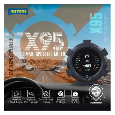 Autool X95 Multifunctional Gps Speed Pmh Kmh Slope Meter Inclinometer Car Compass Pitch Tilt Ang