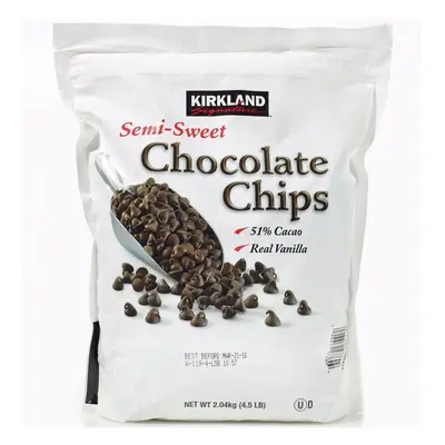 Semi-Sweet Chocolate Chips 51% Cacao, 2.04Kg Re-Sealable Bag