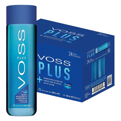 Voss Water, VOSS UK Plus, Artesian Still Water with Aquamin, Minerals and Electrolytes, Bulk pac